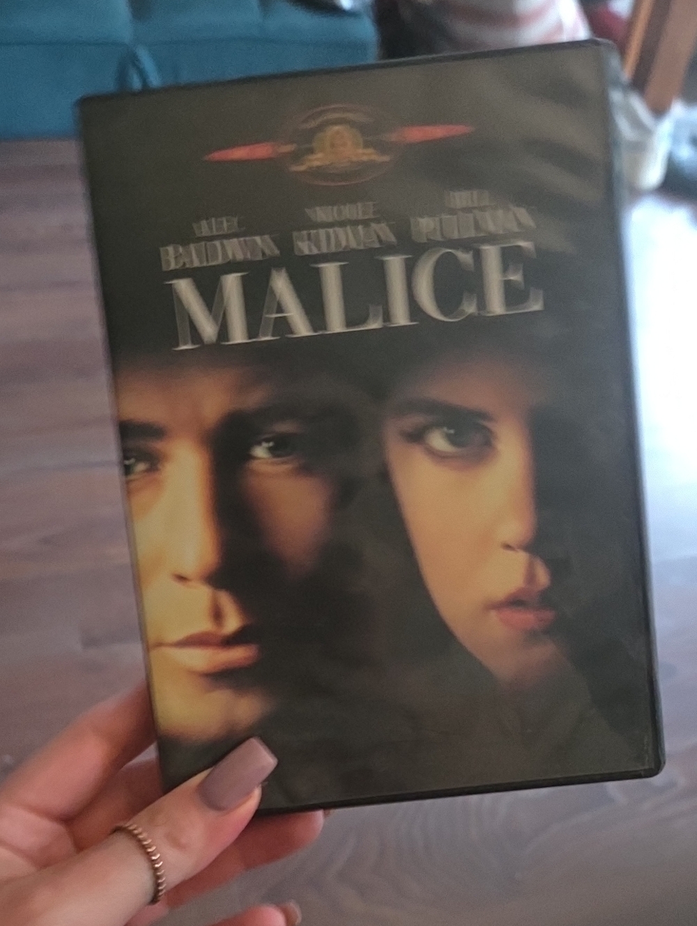Malice DVD Movie Case - Black and Dark Brown Cover